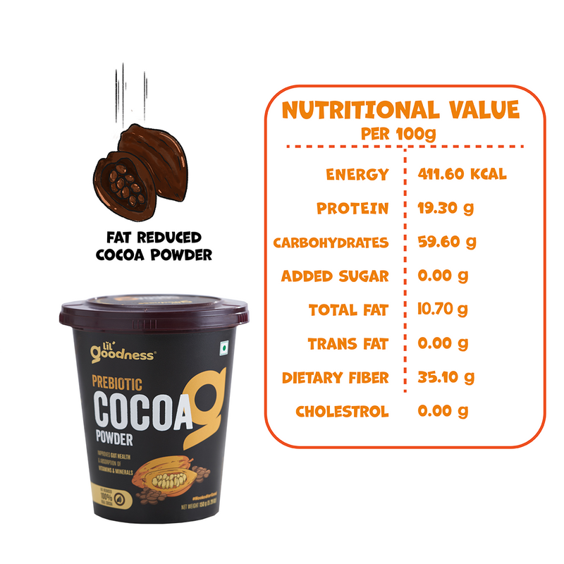 Prebiotic Cocoa Powder 150g