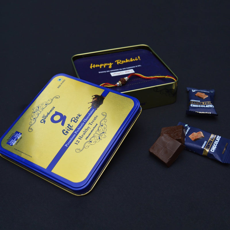Gift Box - Premium Prebiotic Chocolates TIN (96g + 72g BONUS)