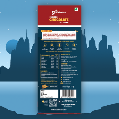 Prebiotic Dark Chocolate Marvel Range Mini Pack 13g, Pack of 20