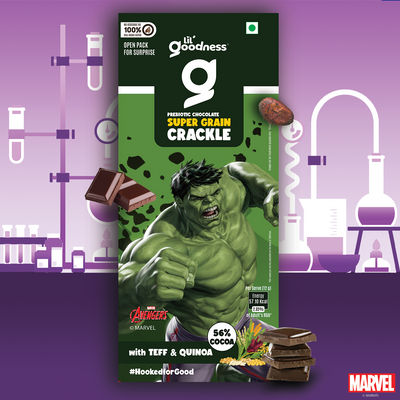 Prebiotic Chocolate Marvel Range Supergrain Crackle 12g - Pack of 20